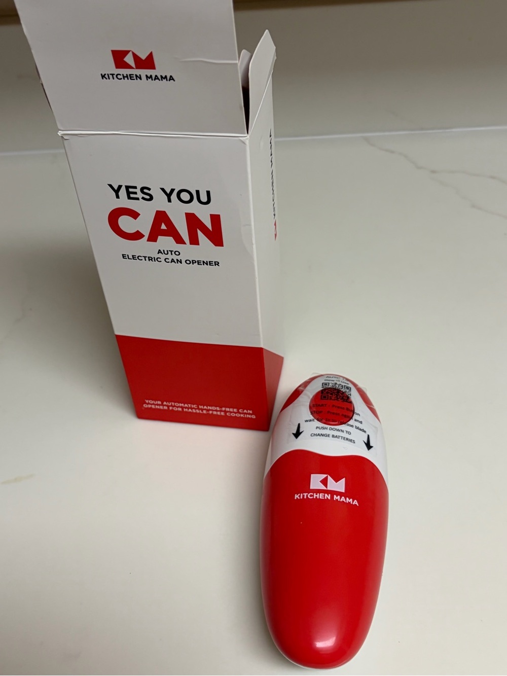 Red Auto Electric Can Opener